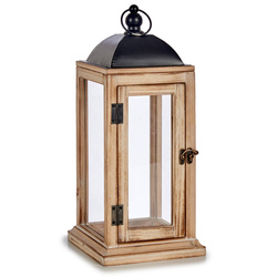 Gyertyatartó lámpás, fából készült lámpa