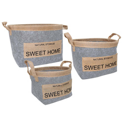 Dekoratív kosarak, 3 darabos szett