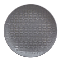 Desszerttányér kerámiából, Ø 21 cm, szürke