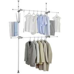 Herkules FLEX teleszkópos ruhatartó, praktikus állvány állítható méretekkel - 165-300 x 116-190 x 36 cm, WENKO