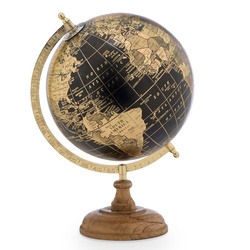 Dekoratív földgömb GOLDEN GLOBE, Ø 20 cm