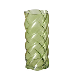 Fényes üvegváza CURVO, 30 cm