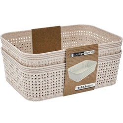 Műanyag rendező kosarak, 19 x 13,5 x 6 cm, 2 db.
