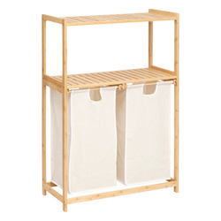 Bambusz polc szennyestartóval TIDY BOX, 72 x 33 x 109 cm