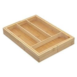 Bambusz evőeszköztartó, 25-39 cm, kihúzható