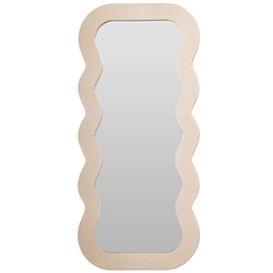 Dekoratív tükör hullámos keretben, 37 x 80 cm