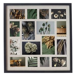 TONY 16 fénykép keret, fekete keret, 63 x 63 cm