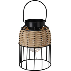 Napernyő lámpás fonott díszítéssel és széles fogantyúval, Ø 14 x 20 cm