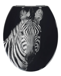 Zebra WC-ülőke, Duroplast, 45 x 37,5 cm, Allstar