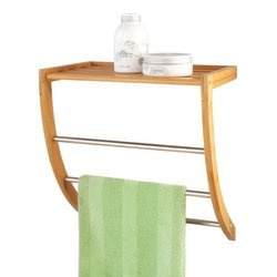 Törölközőtartó + fürdőszobai polc, 2 az 1-ben, ZELLER