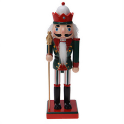 Diótörő, fenyőfából készült figura, 25 cm