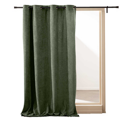 WINONA függöny fémgyűrűkkel 140 x 260 cm, zöld