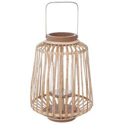 Természetes rattan lámpás, magassága 35 cm