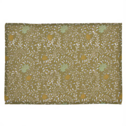 Virágos pamut tányéralátét, 45 x 30 cm