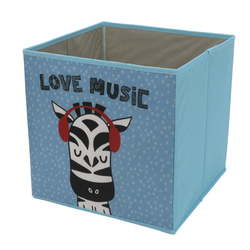 Textildoboz gyerekszobába, 30 x 30 x 30 cm