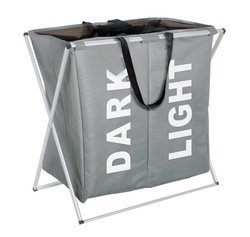 DUO GREY mosószeres tároló - 120 liter, WENKO, sötétszürke