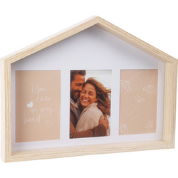 Ház alakú képkeret, 37 x 40 x 27 cm