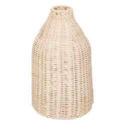Seav rattan fonott dekoratív váza, 26 cm