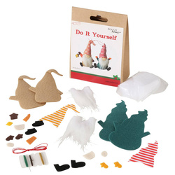 DIY készlet díszek önálló elkészítéséhez, 2 törpe, 15 cm