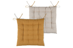 DUO megkötős székpárna, 100% pamut, 40 x 40 cm