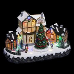 Karácsonyi jászol Kávézó, LED világítással