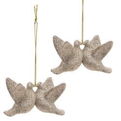 Függő dísz, madárpár