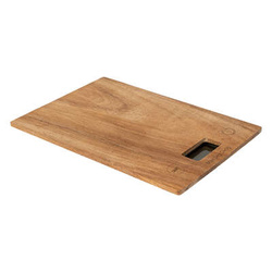 HARMONY akáciából készült elektronikus konyhai mérleg, 21,5 x 15 x 2 cm