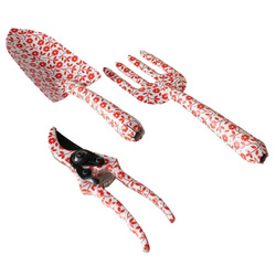 Kerti szerszámok ajándékba LILLY, mini lapát, mini villa, mini metszőolló, 3 darabos szett