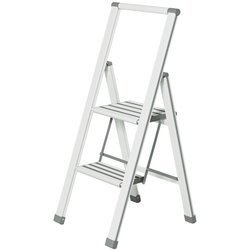 Alumínium létra, 2 fokozatú, WENKO, fehér