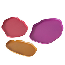 ESANA dekoratív tálcák, színes, 3 darab