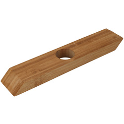 Fából készült borállvány, egy palackhoz, 25 x 5 x 2 cm