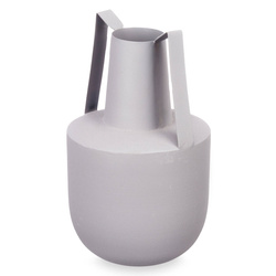 Fém vázát pasztell színben, fogantyúkkal, 21 cm