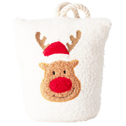 Ajtóstopper ünnepi mintával, rénszarvas