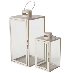 ARANIA fém lámpások, bézs, 2 darab