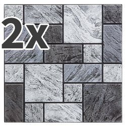 PVC falmatricák konyhába, kőhatású, 30 x 30 cm, 2 darab