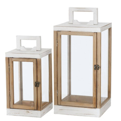 QUINTO fából készült lámpások, kínai fenyő, 2 darab