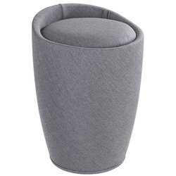 CANDY GREY puff - szennyestartó, 2 az 1-ben, WENKO, szürke