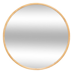 Fali tükör KIM fa keretben, Ø 75 cm