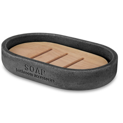 ZENNY szappantartó bambusz csepegtetővel