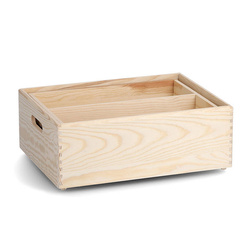 Tárolódoboz kivehető rekeszekkel, 40 x 30 x 15 cm