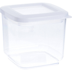 Átlátszó tároló edény szárazanyagokhoz