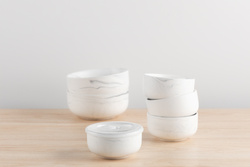 Kerámia tál fedővel, Ø 13 cm