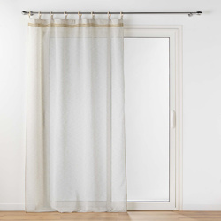 MILEO függöny fából készült gyűrűkkel, 140 x 240 cm