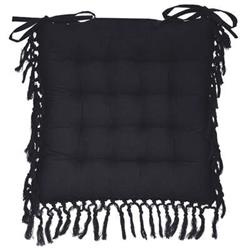 Párna székre, bojtokkal, 40 x 40 cm