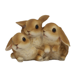 Kedves nyuszik kerti figura, 17 x 12 x 11,5 cm