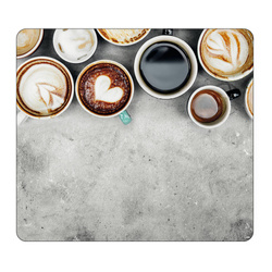 Üveg főzőlap, KÁVÉ, 56 x 50 cm