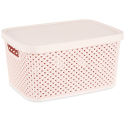 Műanyag kosár fedéllel, szervező, 3,5 l