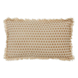 INDIA dekoratív párna bojtokkal, 30 x 50 cm