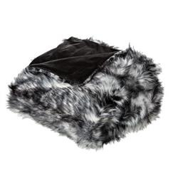 Szürke plüss takaró, 125 x 150 cm