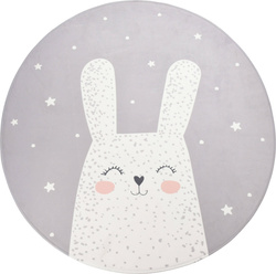 Gyermek szőnyeg, állatfigura, kerek, Ø 100 cm